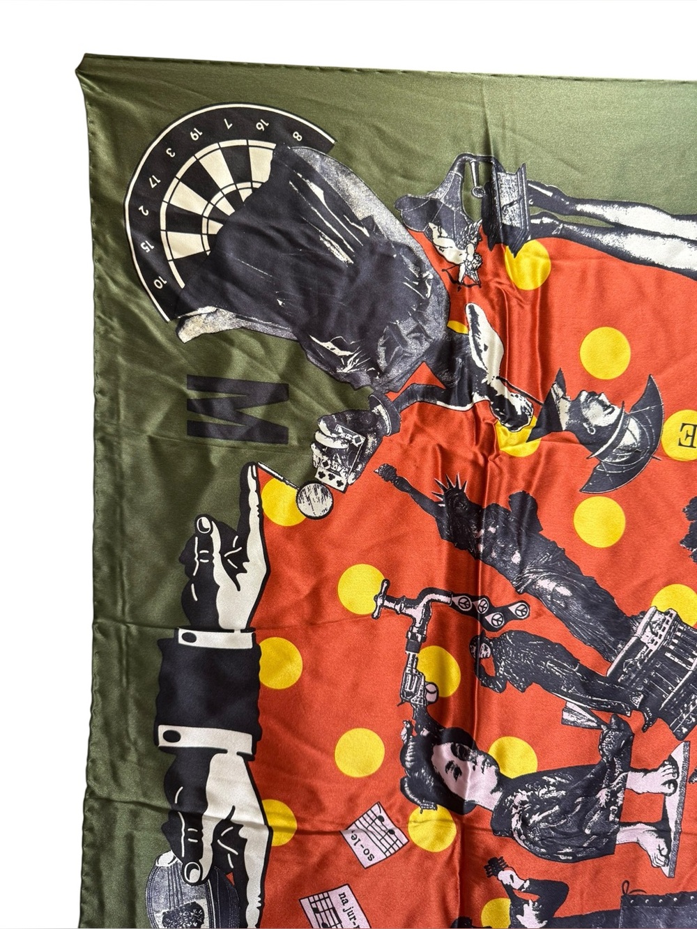 Moschino Larioseta Como Silk Scarf Vintage - Picture 3 of 7